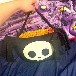 2009 Skelanimals Spider Halloween Witch Costume Candy Basket